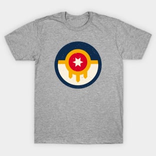 Retro Tulsa Oklahoma City Flag // Vintage Tulsa OK Grunge Emblem T-Shirt